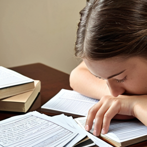 **Image Prompt:** A person studying with flashcards, thoughtfully pausing to reflect, surrounded by textbooks and notes. Focus on a serene and focused atmosphere, emphasizing self-awareness and learning.